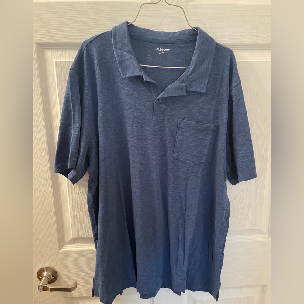 Men’s Old Navy short sleeve polo blue size XXL NWT